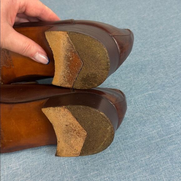 Tiger Made in Italy Brown Leather Slip-On Loafers Men’s Size 10 D Dress Shoes main image 10